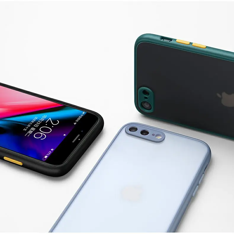The New Anti-drop Case For iphone SE 2020 Case for iphone 6 6s 7 8 Plus SE2 2020 2022 Frosted Fine Pore Skin Protection Cases