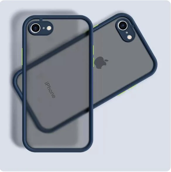 The New Anti-drop Case For iphone SE 2020 Case for iphone 6 6s 7 8 Plus SE2 2020 2022 Frosted Fine Pore Skin Protection Cases