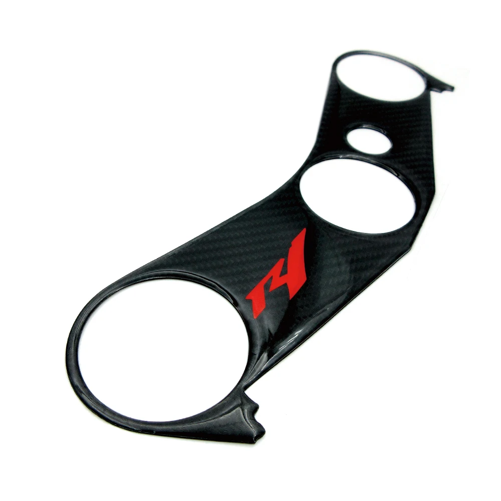 Motorcycle Pad Triple Tree Top Clamp Upper Front End Decals Carbon Fiber Stickers For Yamaha YZF1000 YZFR1 YZF-R1 2004 2005 2006