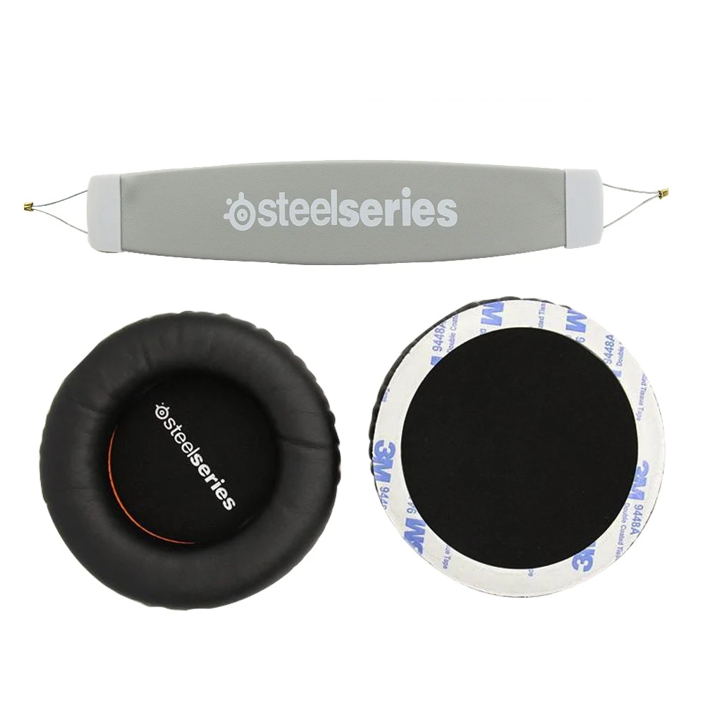For Steelseries Siberia V1 V2 V3 Headset Sponge Cushion Earbud Cover Headphone Replacement Foam Earpads +headband Pads