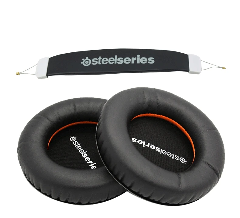 For Steelseries Siberia V1 V2 V3 Headset Sponge Cushion Earbud Cover Headphone Replacement Foam Earpads +headband Pads