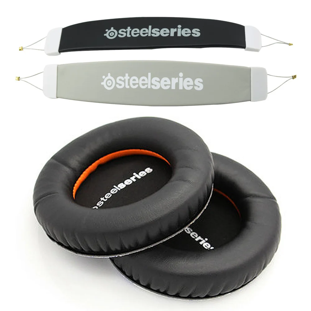 For Steelseries Siberia V1 V2 V3 Headset Sponge Cushion Earbud Cover Headphone Replacement Foam Earpads +headband Pads