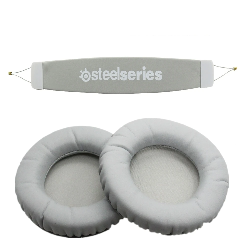 For Steelseries Siberia V1 V2 V3 Headset Sponge Cushion Earbud Cover Headphone Replacement Foam Earpads +headband Pads