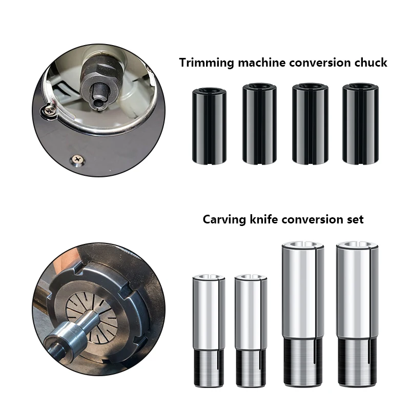 XCAN Router Bit Adapter Collet 6 6.35 8 10 12 12.7mm Precision Chuck for Milling Cutter End Mill Adapter CNC Machine Tool Holder