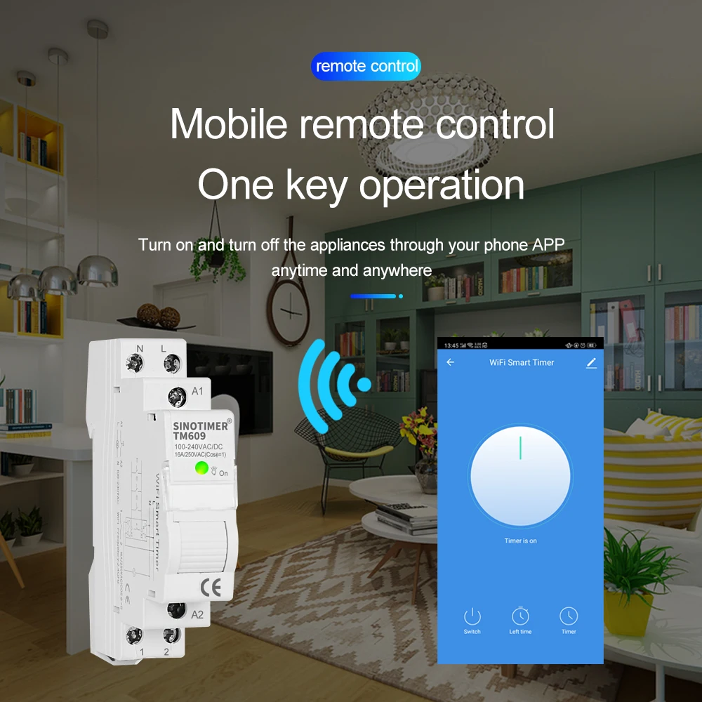 Electric Tuya APP Mobile Remote Control WiFi Smart Timer Switch Wireless Countdown Time Switch Home Staircase Light 220V 110V AC