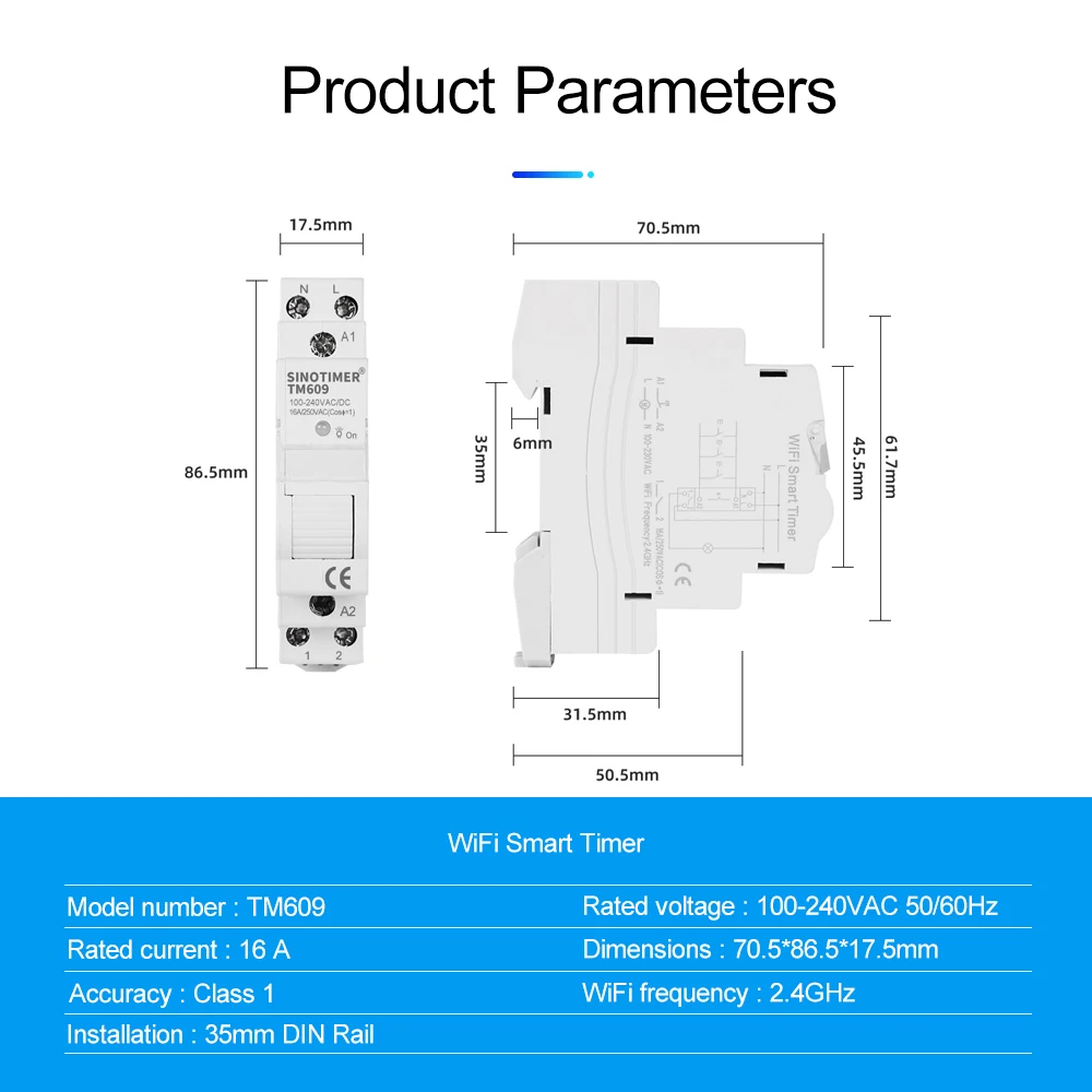 Electric Tuya APP Mobile Remote Control WiFi Smart Timer Switch Wireless Countdown Time Switch Home Staircase Light 220V 110V AC