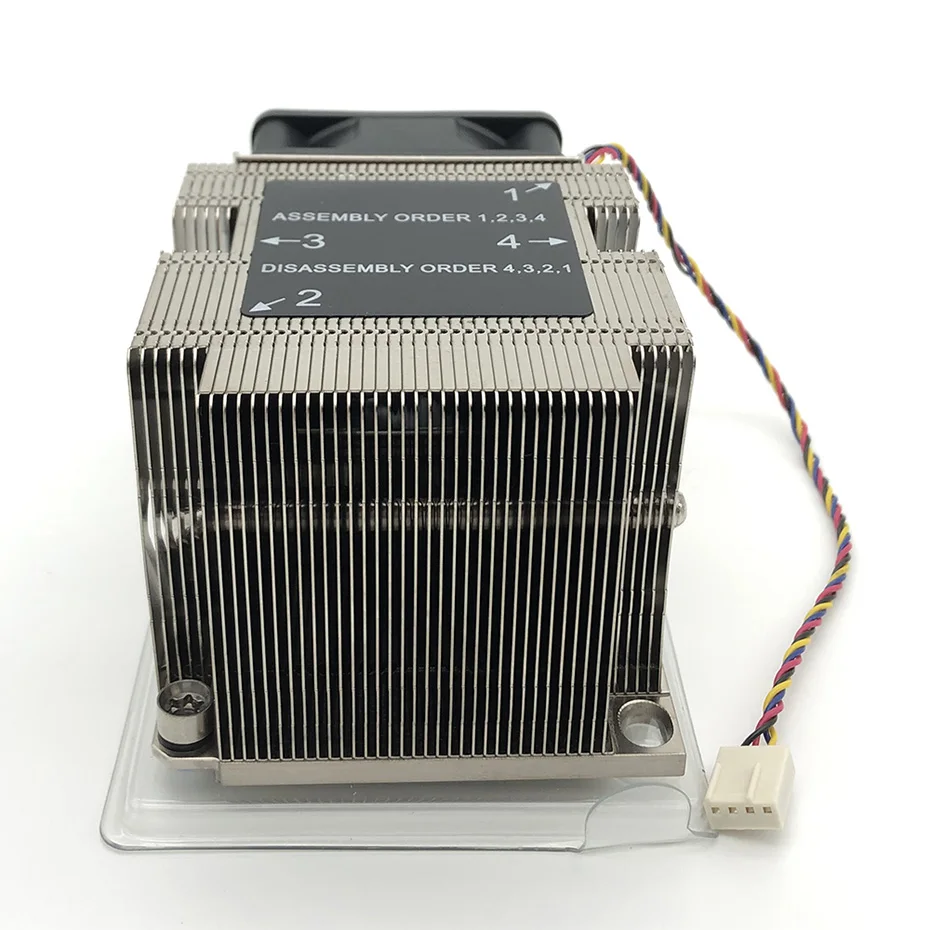 COOLSERVER 2U R82 CPU Server Workstation Cooler 3 Heatpipe Active Cooling for Intel LGA3647 Rectangular Motherboard All Copper