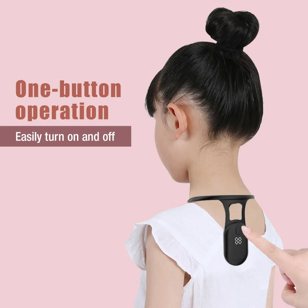 Intelligent Posture Corrector Portable Posture Correction Device Anti-Humpback Protect Eyesight for Adult and Children