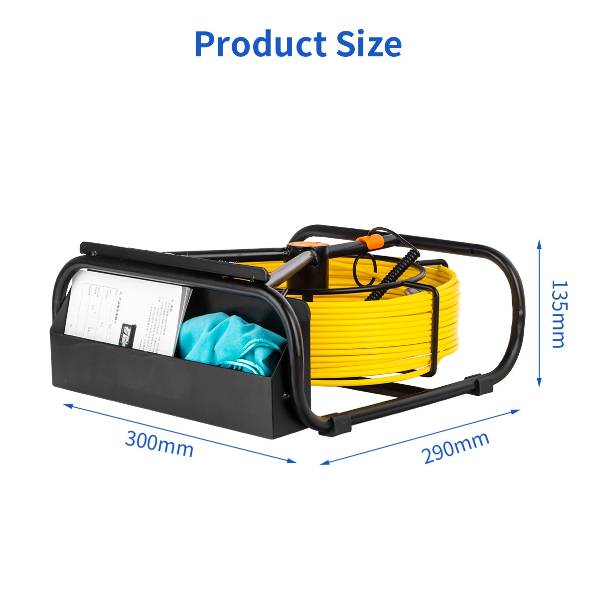 Sewer Pipe Inspection Camera DVR 16GB Video Recording,SYANSPAN Drain Industrial Endoscope Waterproof 8500MHA Battery 20/30/50M