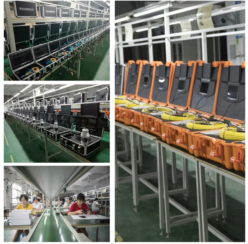 Sewer Pipe Inspection Camera DVR 16GB Video Recording,SYANSPAN Drain Industrial Endoscope Waterproof 8500MHA Battery 20/30/50M