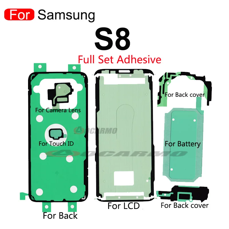 FullSet Waterproof Adhesive For Samsung Galaxy S8 S9 S10 S22 Plus S20U S21FE S9+ LCD Screen Back Battery Cover Sticker Tape Glue