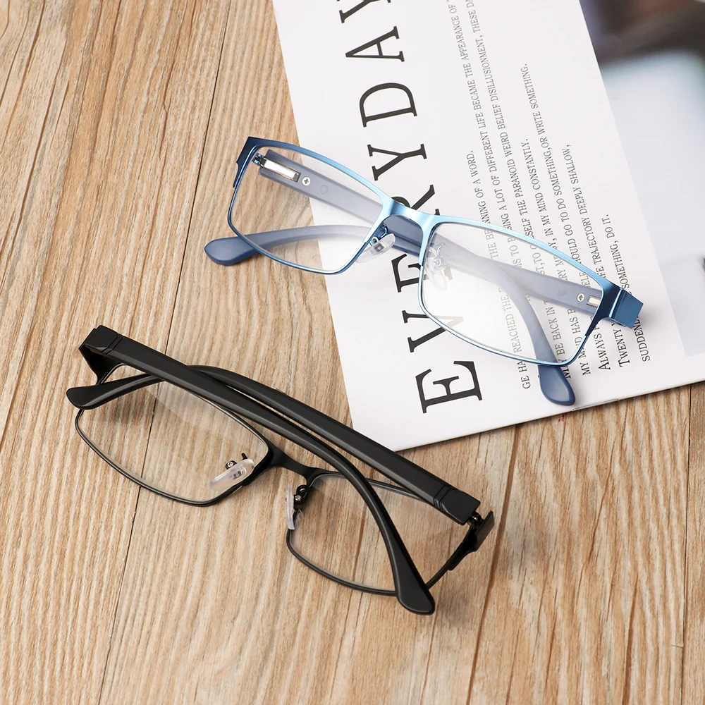 Fashion Hot Sale Men's Business Reading Glasses Titanium alloy Frame Male Hyperopia Presbyopia Prescription Vision Care Glasses