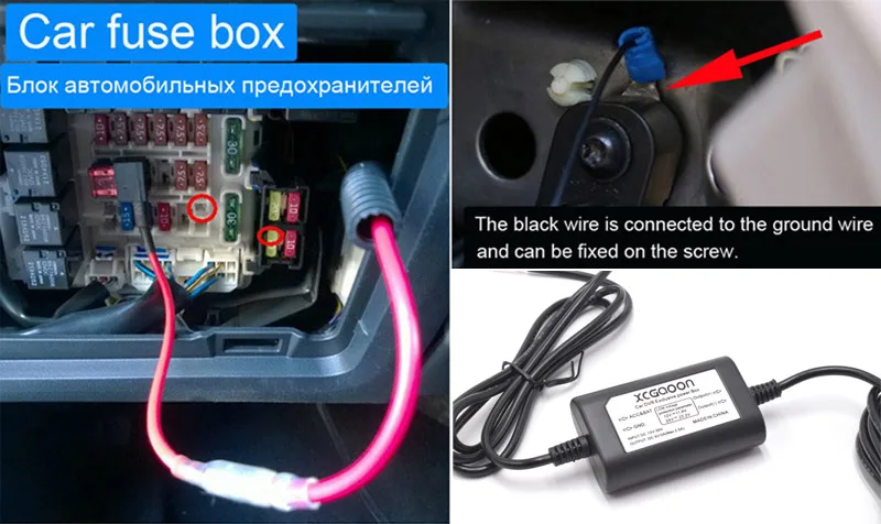 5V 2A Dash Cam Car Camcorder Vehicle DVR Hardwire Kit Cord Cable Power Cable With Mini Micro Type-C USB 3.1Meters Auto Charging