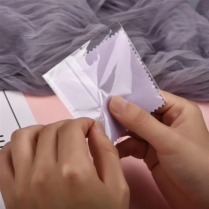50/10 pcs 8x8cm Silver Polishing Cloth Jewelry Cleaning Anti Tarnish Reusable Soft Wiping Cloth Keep Jewelry Shining Tools