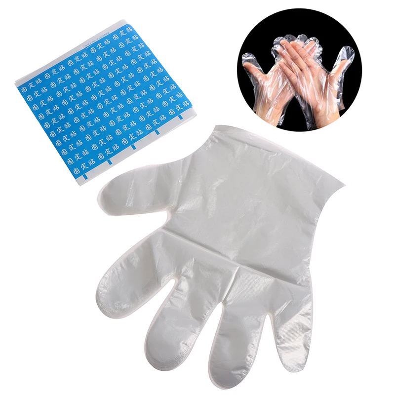 200PCS Paraffin Wax Bath Liners Plastic Hand And Foot Bags Spa Foot Hands Care Bags Plastic Socks Gloves