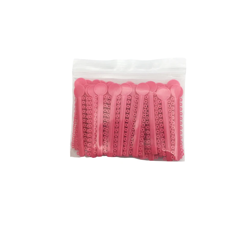 40Pcs/Bag Dental Orthodontic Elastic Ligature Ties Bands for Brackets Braces Ortho Treatment 40 Colors Optional