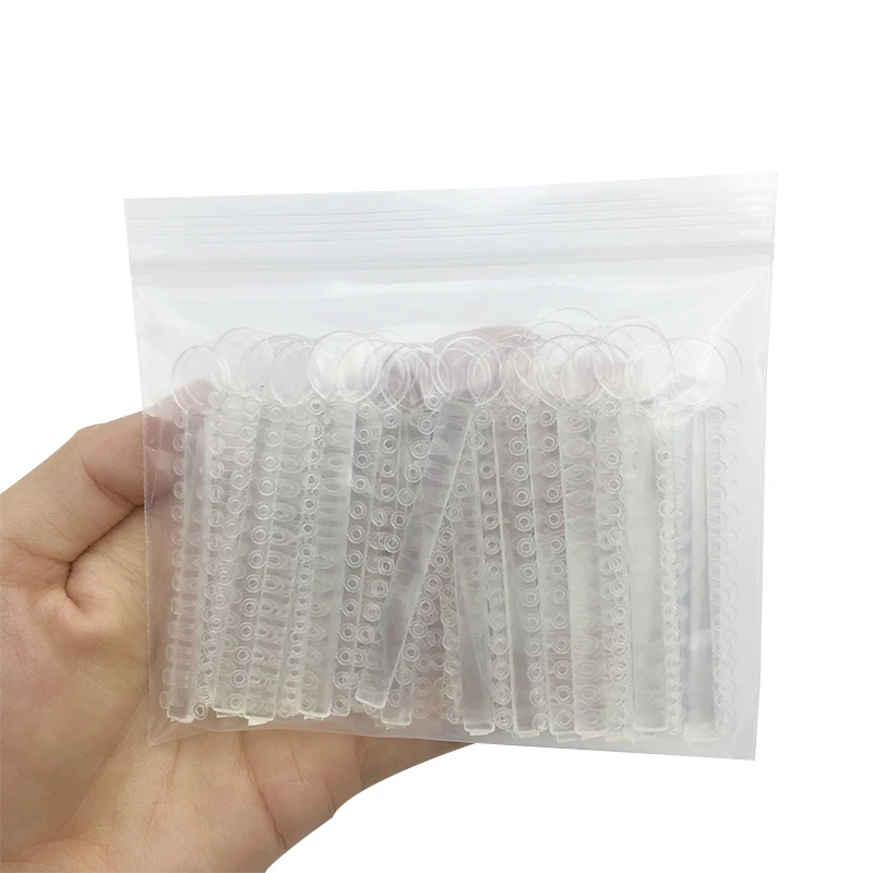 40Pcs/Bag Dental Orthodontic Elastic Ligature Ties Bands for Brackets Braces Ortho Treatment 40 Colors Optional