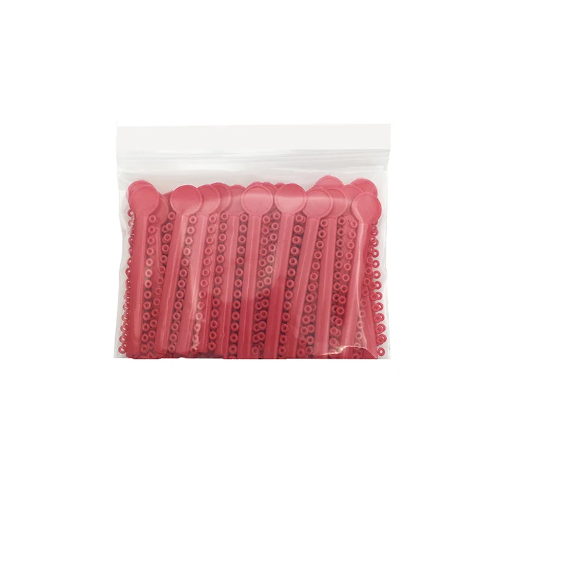40Pcs/Bag Dental Orthodontic Elastic Ligature Ties Bands for Brackets Braces Ortho Treatment 40 Colors Optional