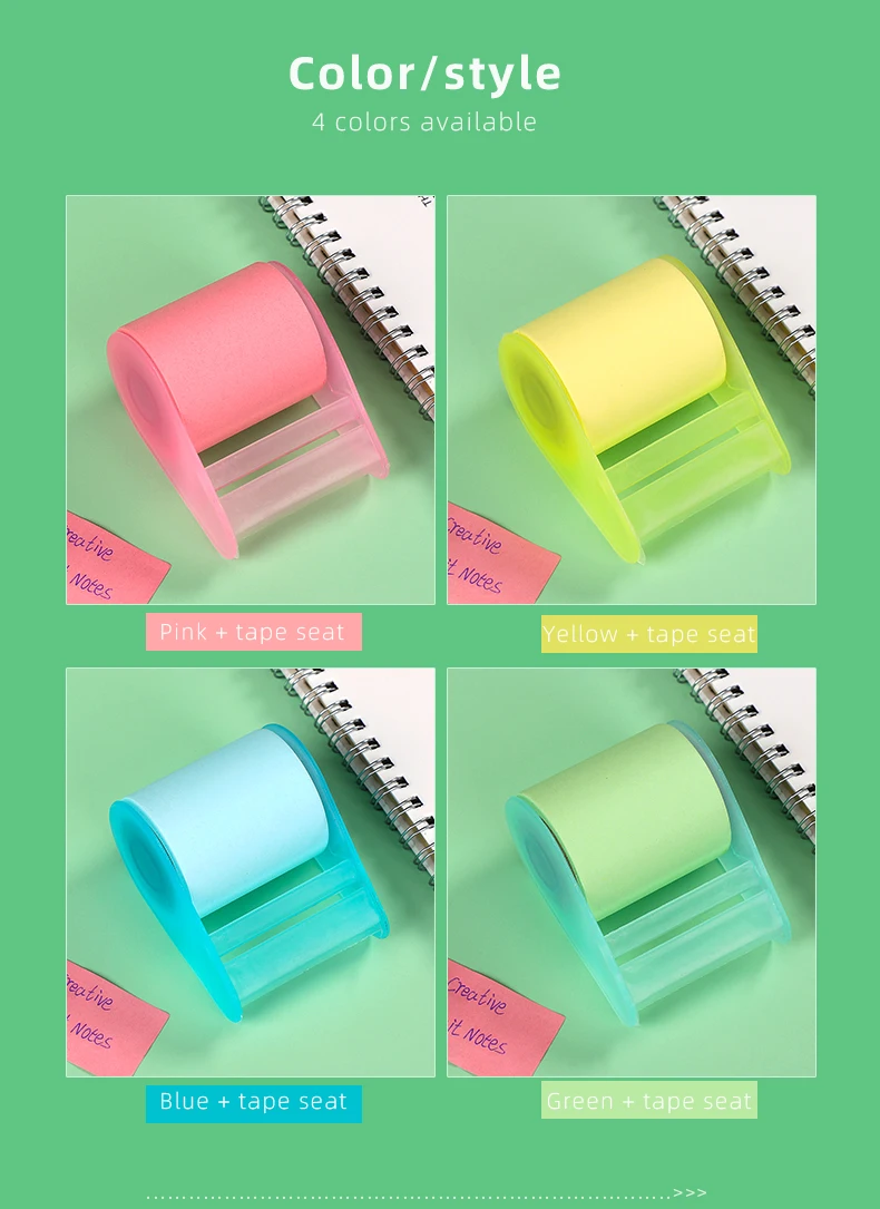 1 Pc Creative Roller Sticky Notes Japanese Style Can Be Cut Journal Memo Sticker DIY Scrapbook Decoration Supplies Stationery