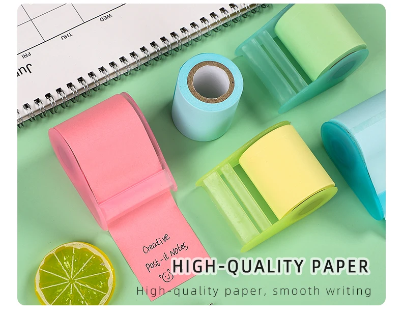 1 Pc Creative Roller Sticky Notes Japanese Style Can Be Cut Journal Memo Sticker DIY Scrapbook Decoration Supplies Stationery