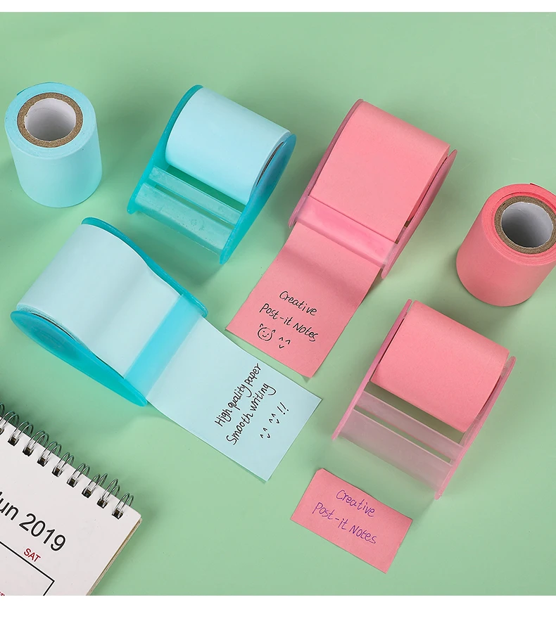 1 Pc Creative Roller Sticky Notes Japanese Style Can Be Cut Journal Memo Sticker DIY Scrapbook Decoration Supplies Stationery