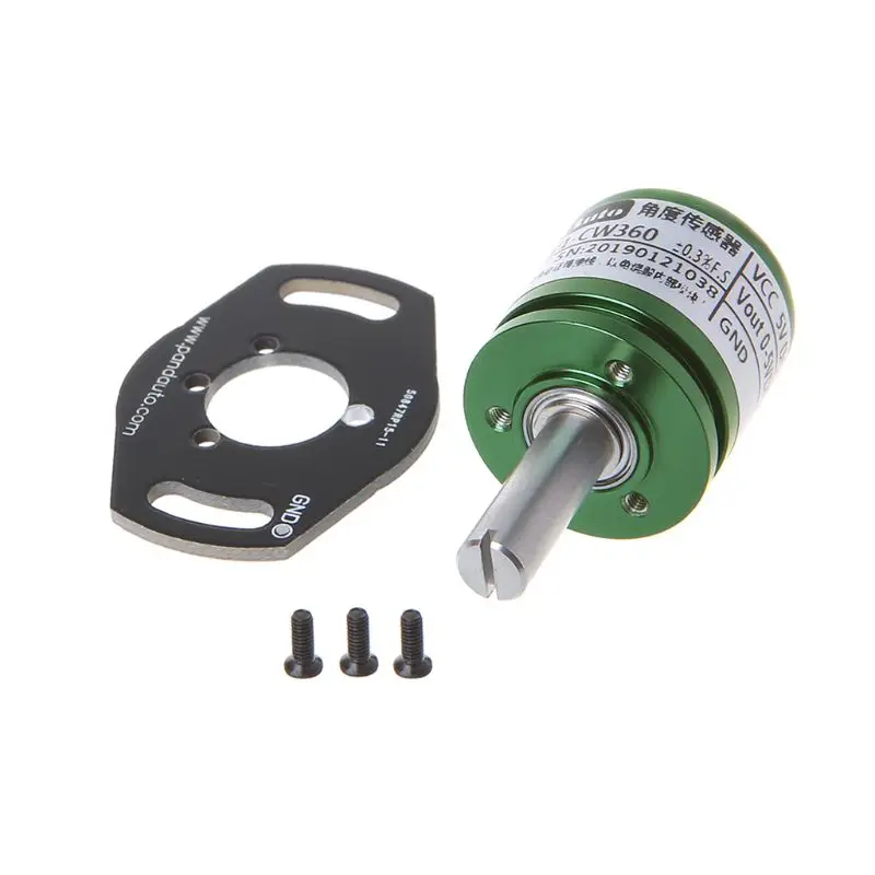 Angle Sensor Hall Effect Potentiometer Analog Transducer Rotation Displacement Non Contact Instrument DC 5V