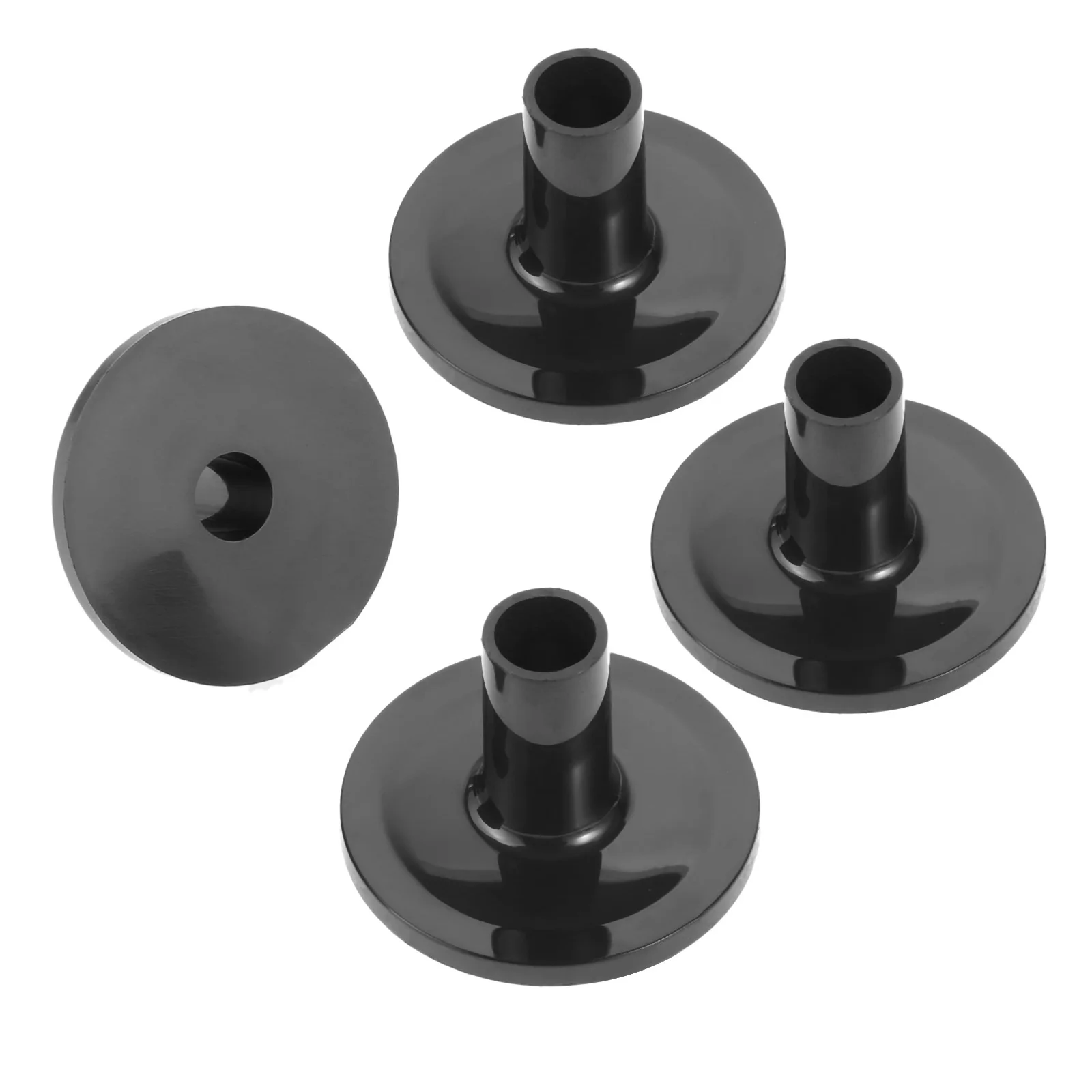 8Pcs Cymbal Stand 25mm Felt Washer + 2Pcs Cymbal Sleeves Replacement for Shelf Drum Kit