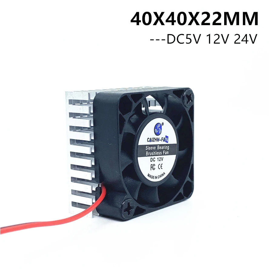 New DC 5V 12V 24V 0.1A 4010 4CM 40mm 40x40x10mm BGA LED Fan Graphics Card Fan with Heat sink Cooler Cooling Fan 2pin