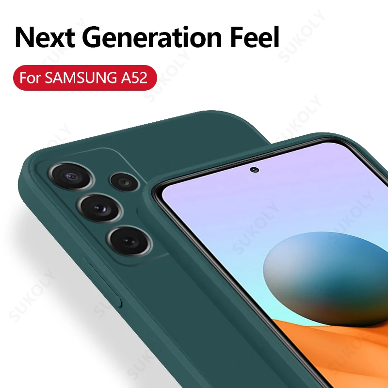 Case For Samsung Galaxy S25 Edge S26 S21 FE S22 S23 Ultra S24 Plus A55 A54 A37 A57 A16 A17 A56 5G Funda Liquid Silicone Cover