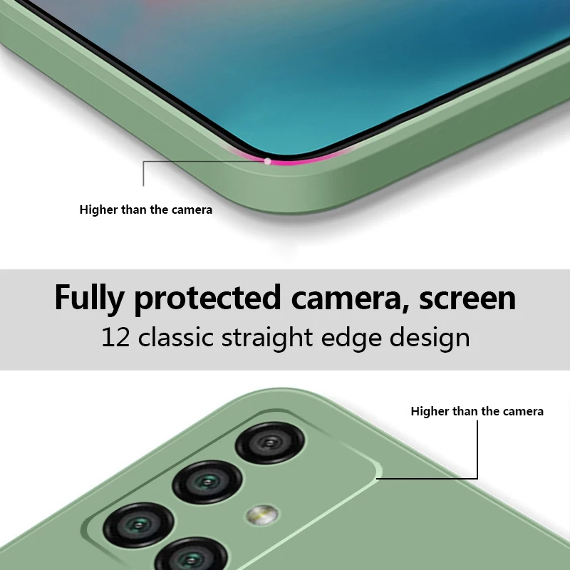Case For Samsung Galaxy S25 Edge S26 S21 FE S22 S23 Ultra S24 Plus A55 A54 A37 A57 A16 A17 A56 5G Funda Liquid Silicone Cover