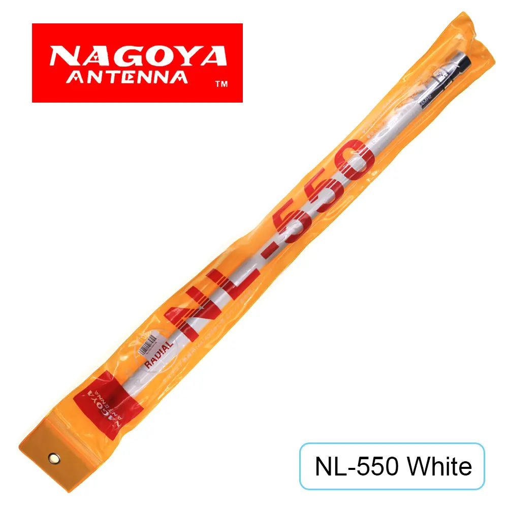 NAGOYA NL-550 Fiberglass Antenna VHF UHF Dual Band 200W 3.0dBi High Gain Mobile Antenna for Car Two Way Radio