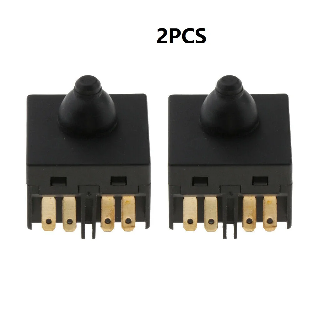 2pcs Angle Grinder Switch 0.98inch Replacement Push Button Switch For Grinder 100mm 4inch Polisher Accessories Power Tools Parts