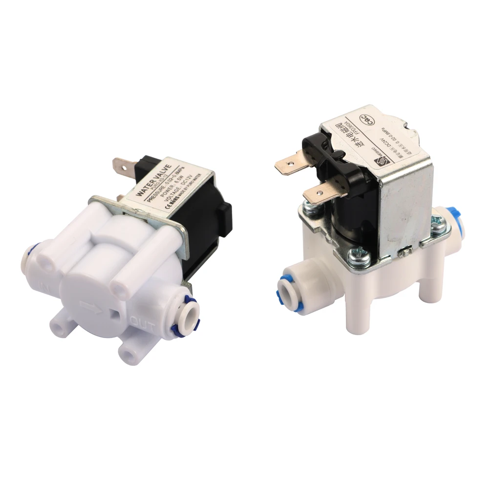 Normally closed Electric Solenoid Valve Magnetic DC 12V Water Inlet Flow Switch 1/4 " 12V 24V Magnetic Controller Dispenser