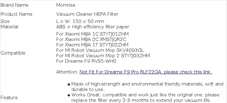 HEPA Filter For Xiaomi MIJIA 1C 2C 1T / MI Robot Vacuum-MOP / Mop 2 Dust Filters Accessories Cleaner Replacement Parts