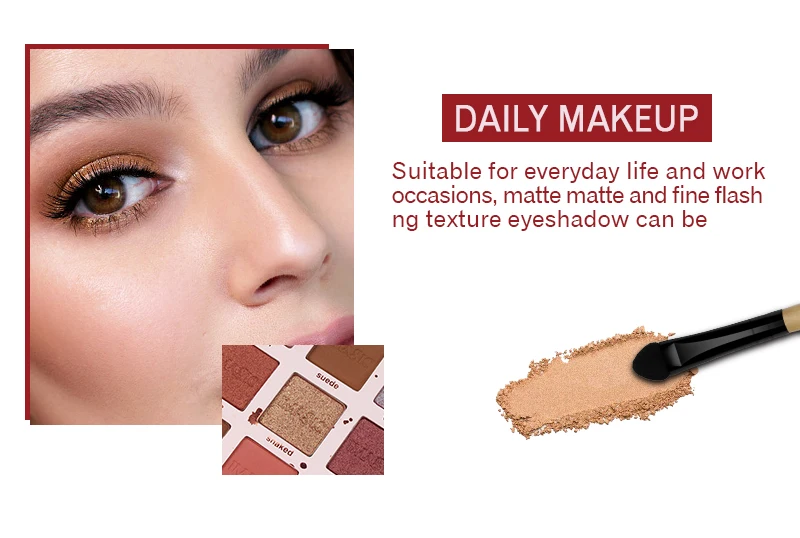 IMAGIC Eyeshadow Palette Matte Make Up Palette Highlight Blus Shimmer Pearlescent Waterproof Eye shadow Powder And Body Paint