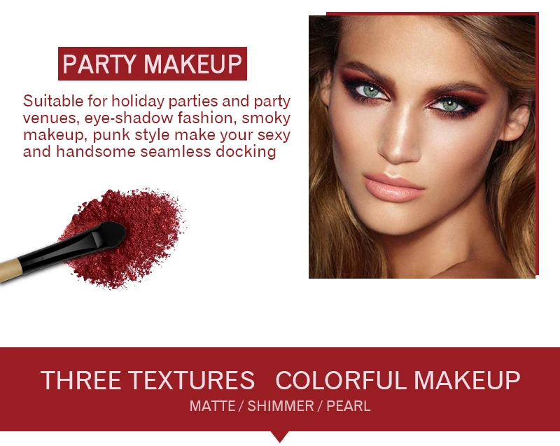 IMAGIC Eyeshadow Palette Matte Make Up Palette Highlight Blus Shimmer Pearlescent Waterproof Eye shadow Powder And Body Paint