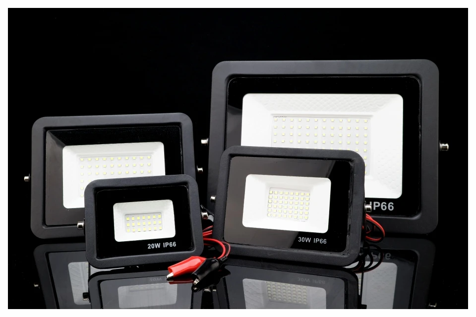 20W 30W 50W 100W DC12V Led Flood Light Outdoor Floodlight Spotlight IP66 Waterproof Light Reflector Portable 12 Volt Led Lights