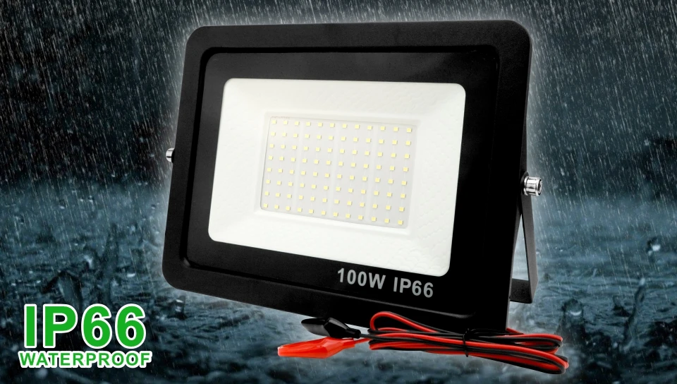 20W 30W 50W 100W DC12V Led Flood Light Outdoor Floodlight Spotlight IP66 Waterproof Light Reflector Portable 12 Volt Led Lights