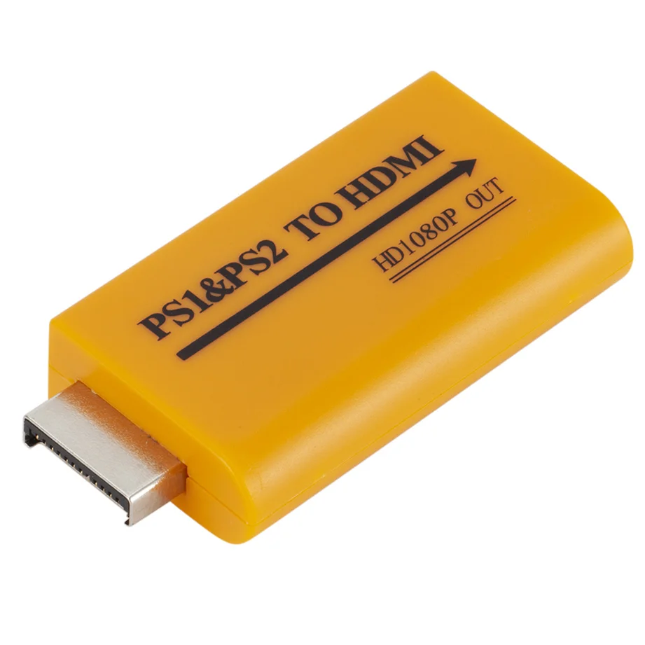 For PS2/PS1 to HDMI-compatible Adapter Converter Up to1080p Output For Monitor Projector Convert Audio/video Game Plug and Play