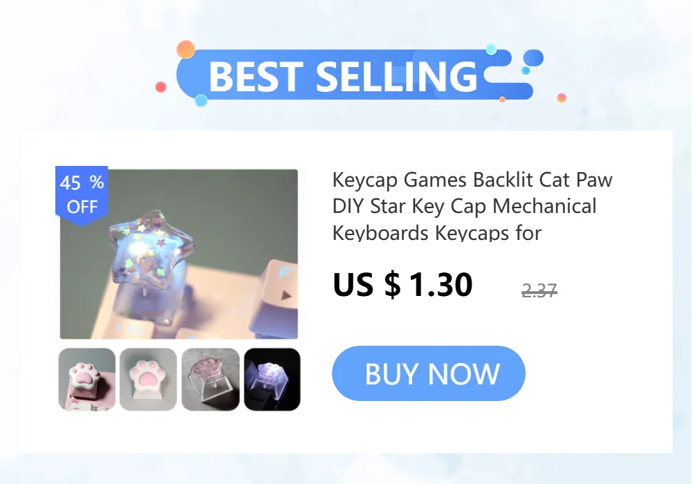 Personalized Keycaps Wings Cute Translucent Keycaps for Mechanical Keyboard R4 Keys PBT Color Keycaps Key Caps Anime