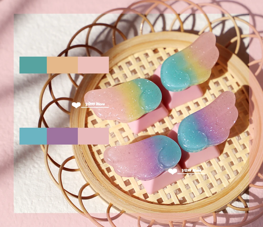 Personalized Keycaps Wings Cute Translucent Keycaps for Mechanical Keyboard R4 Keys PBT Color Keycaps Key Caps Anime