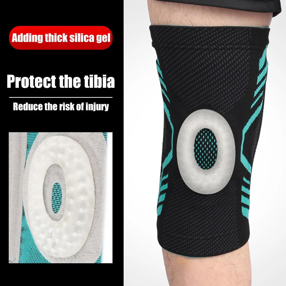 2Pcs=1Pair Compression Knee Support Brace with Patella Gel Pads and Side Stabilizers - for Arthritis Pain,Running,Sports