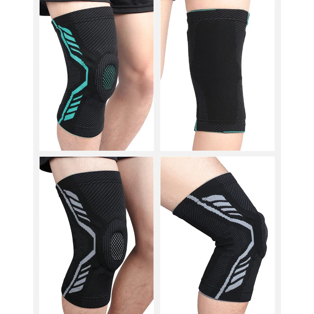 2Pcs=1Pair Compression Knee Support Brace with Patella Gel Pads and Side Stabilizers - for Arthritis Pain,Running,Sports