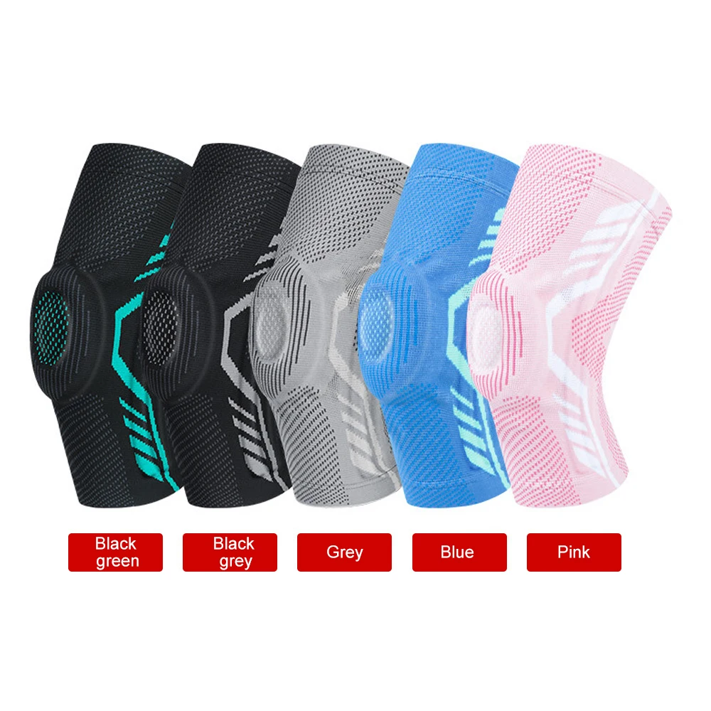 2Pcs=1Pair Compression Knee Support Brace with Patella Gel Pads and Side Stabilizers - for Arthritis Pain,Running,Sports