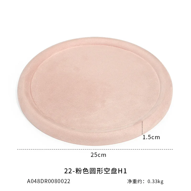 Jewelry Tray Show Stand Shop Organizer For Necklace Bracelet Long Chain Velvet Solid Color Jewelry Display Tray