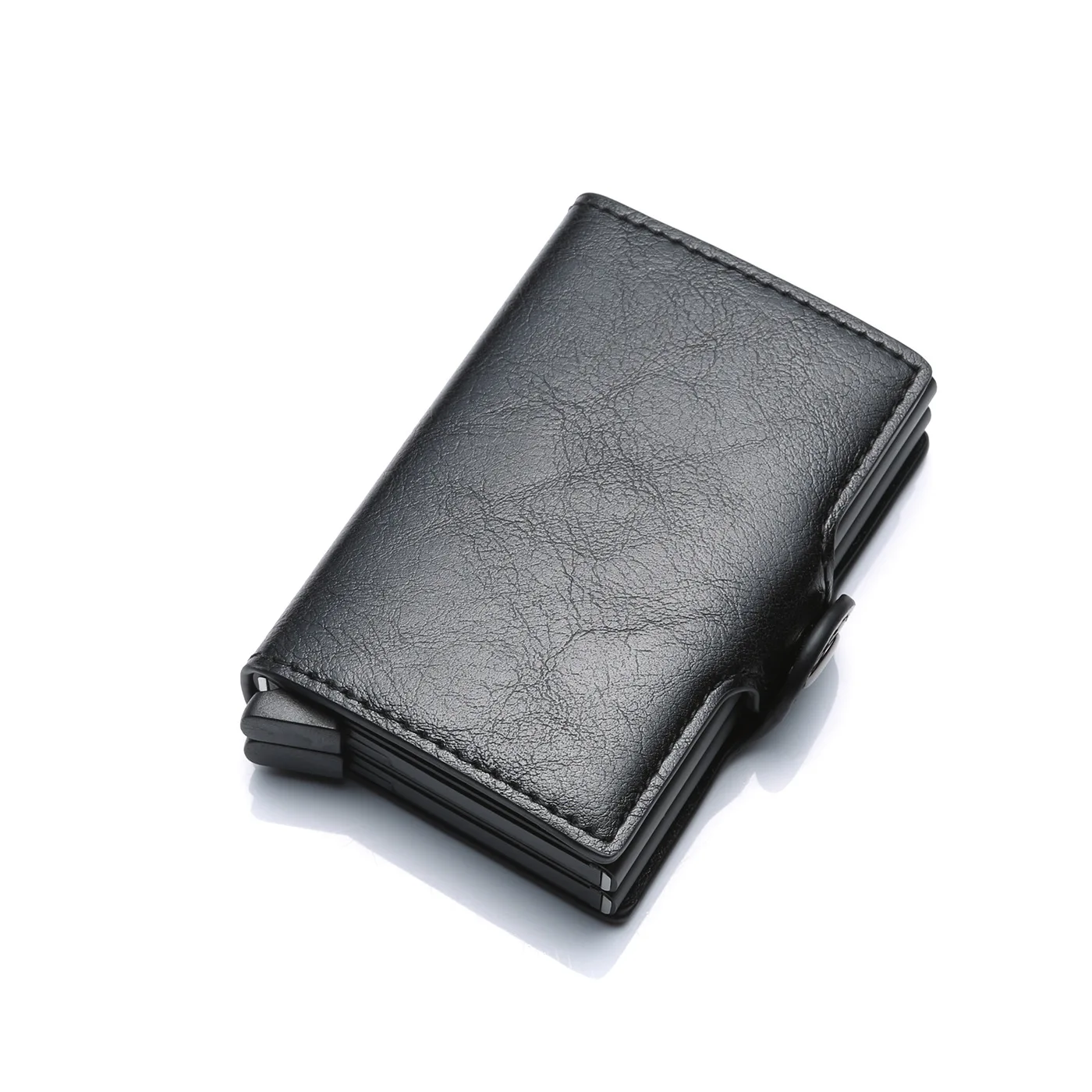 Rfid Men Card Wallets Free Name Engraving Carbon Fiber Slim Mini Wallet 14 Card Holders Small Money Bag Male Card Clips