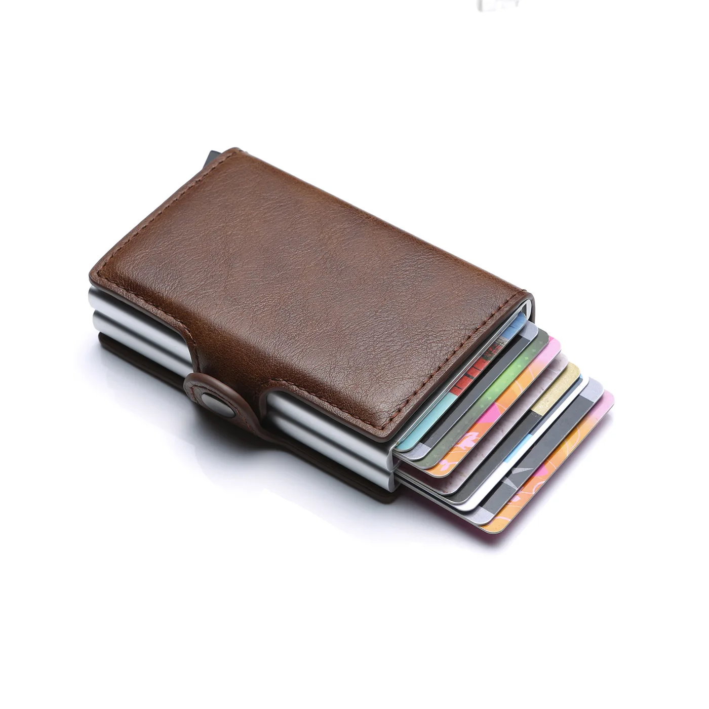 Rfid Men Card Wallets Free Name Engraving Carbon Fiber Slim Mini Wallet 14 Card Holders Small Money Bag Male Card Clips