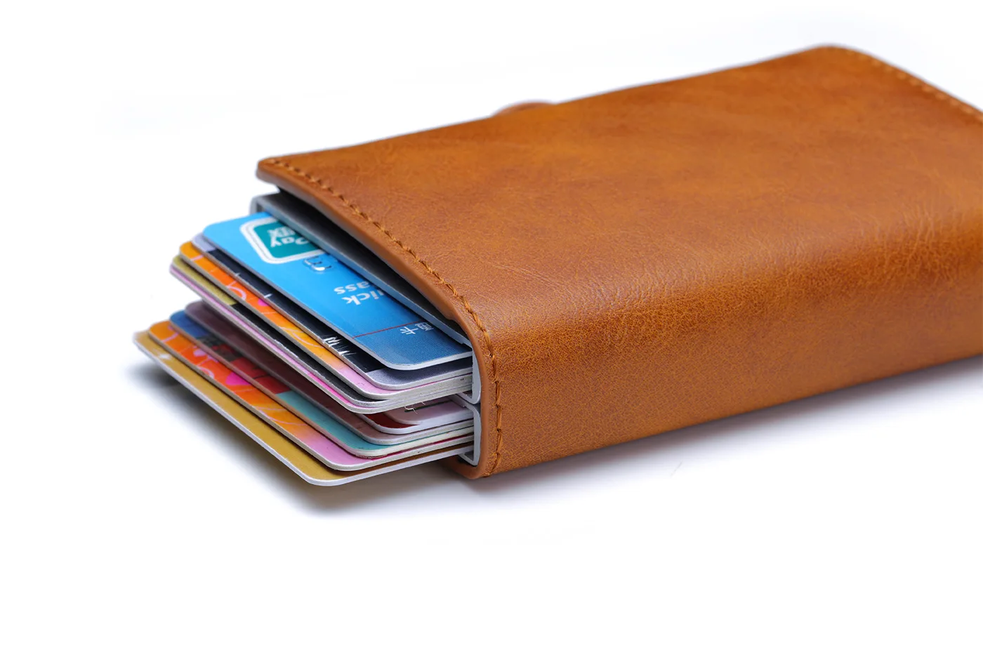 Rfid Men Card Wallets Free Name Engraving Carbon Fiber Slim Mini Wallet 14 Card Holders Small Money Bag Male Card Clips