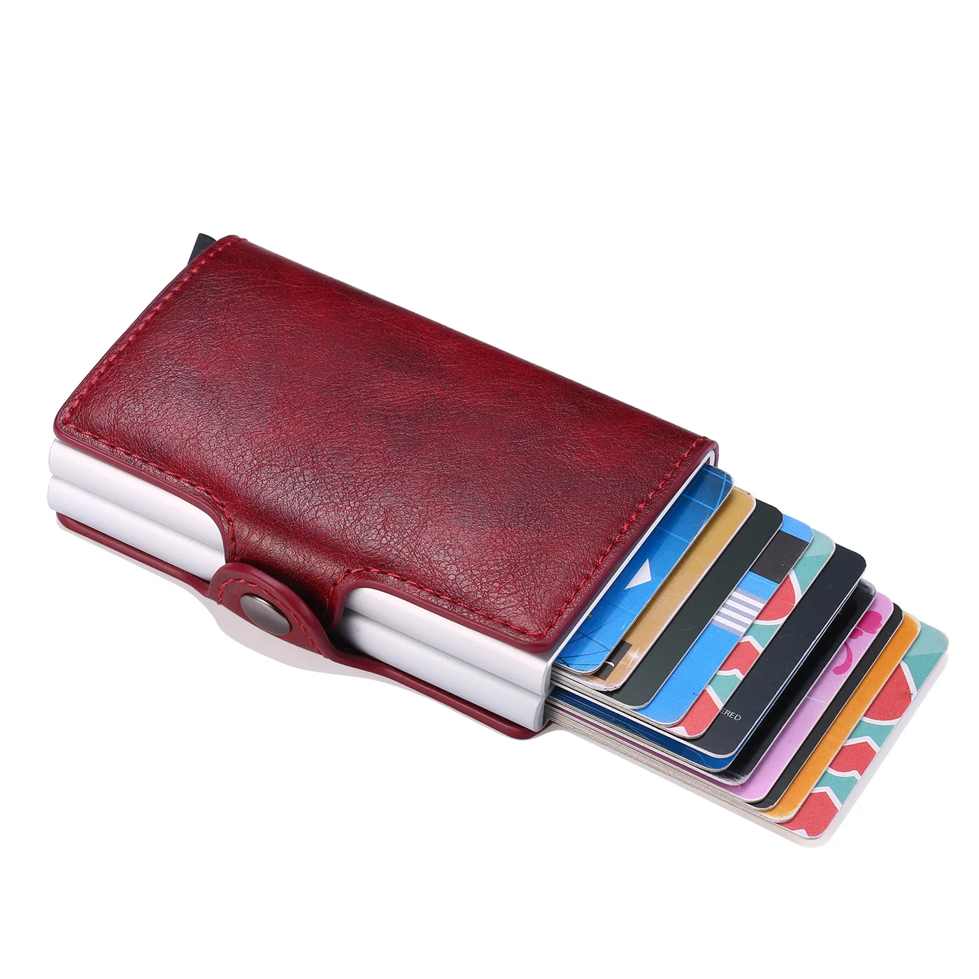 Rfid Men Card Wallets Free Name Engraving Carbon Fiber Slim Mini Wallet 14 Card Holders Small Money Bag Male Card Clips