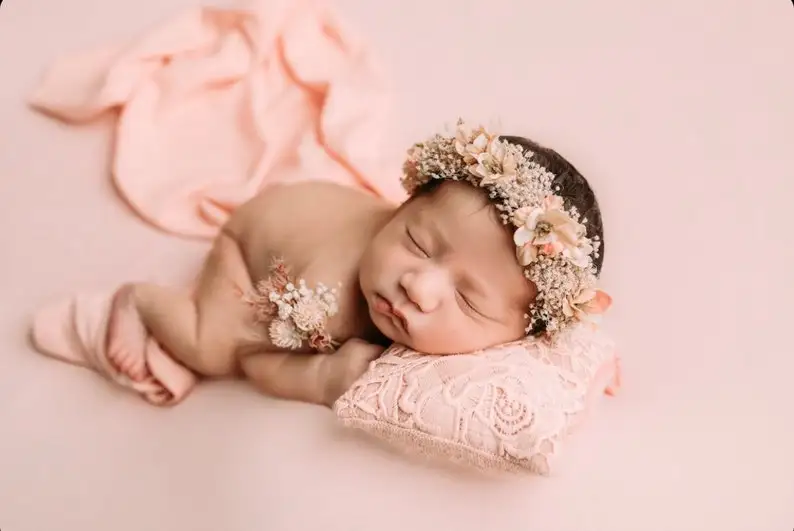 Newborn Photography Props Long Stretch Wrap Baby Natural Colours Swaddling Posing Jersey Knit Swaddle for Photo Props Layering